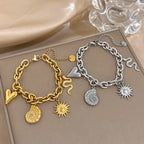 Bracelet avec Soleil et Coquillages pour Homme ou Femme 