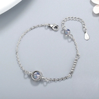 Bracelet avec Zircon Pierre de Lune
