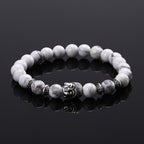 Bracelet Bouddha Tête Argent Porte Bonheur