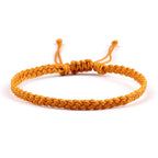 Dünnes und verstellbares brasilianisches Armband orange