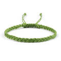 Bracelet Brésilien Fin et Ajustable vert