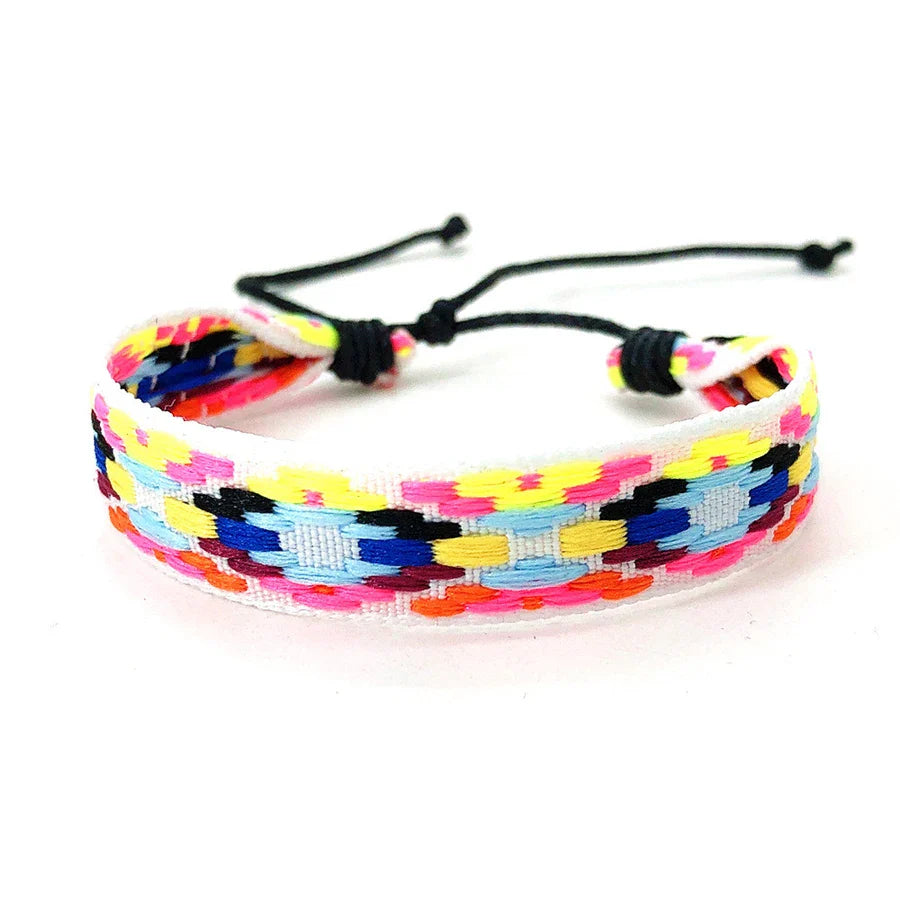 Gemischtes brasilianisches Armband im Urlaubsstil mehrfarbig