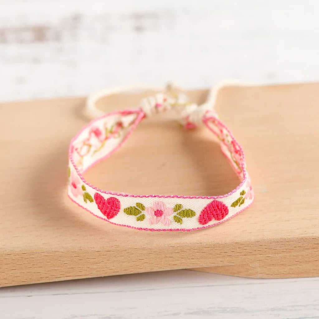 Brasiliansk armbånd Sommerstil rosa