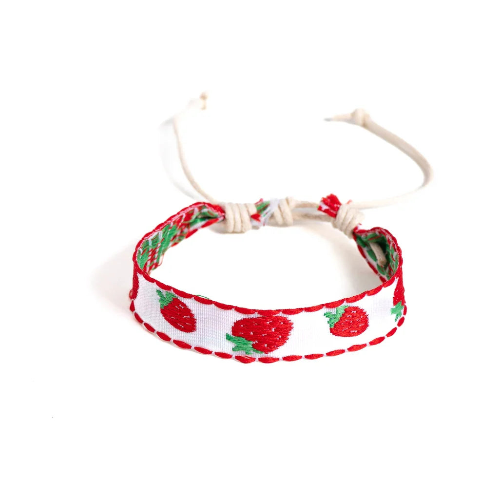 Brasilianisches Armband im Sommerstil rot