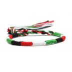 Bracelet Brésilien Style Hippie Bohème vert et blanc