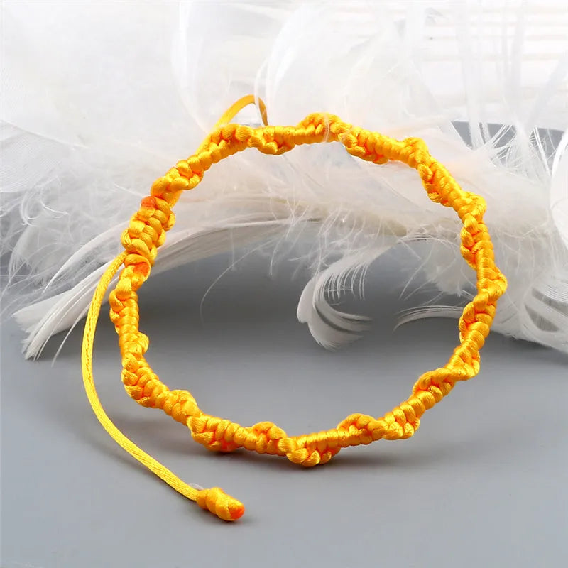 Handgeflochtenes brasilianisches Armband orange