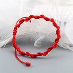 Handgeflochtenes brasilianisches Armband rot