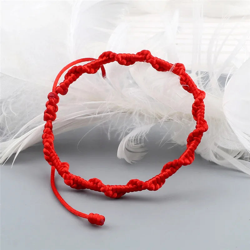 Handgeflochtenes brasilianisches Armband rot