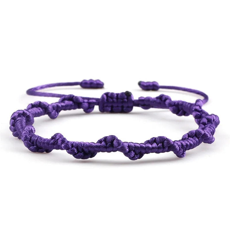 Handgeflochtenes brasilianisches Armband violett