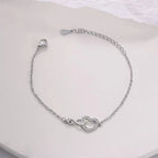 Bracelet Cœur Amour Infini Argent pour Femme