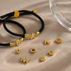 Bracelet coloré avec initiale en strass - lettre