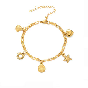 Bracelet Coquillages pour Femme or