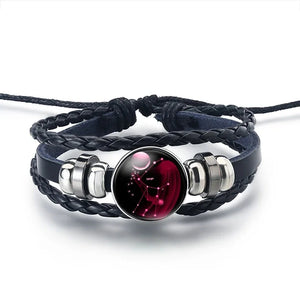 Bracelet Cuir Signe du Zodiaque 12 Constellations vierge