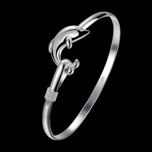 Bracelet Dauphin en Argent pour Femme