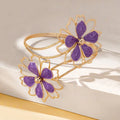 Bracciale da braccio da donna fiore - Catena per bicipite viola
