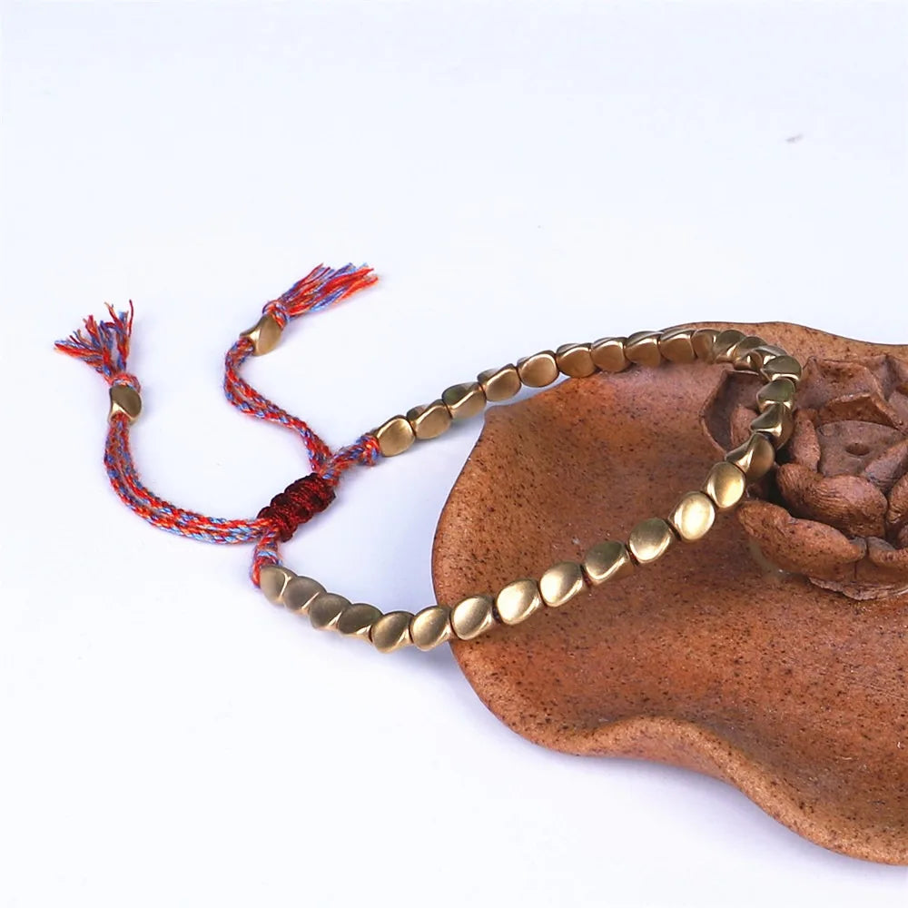 Brățară tibetană cu noroc din cupru 