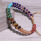 Bracelet de cheville en pierre naturelle 7 chakras