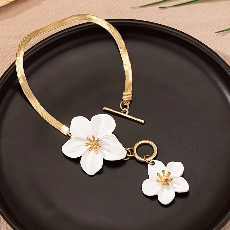 Women's flower anklet 