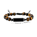 Bracelet de crémation en perles d'œil de tigre