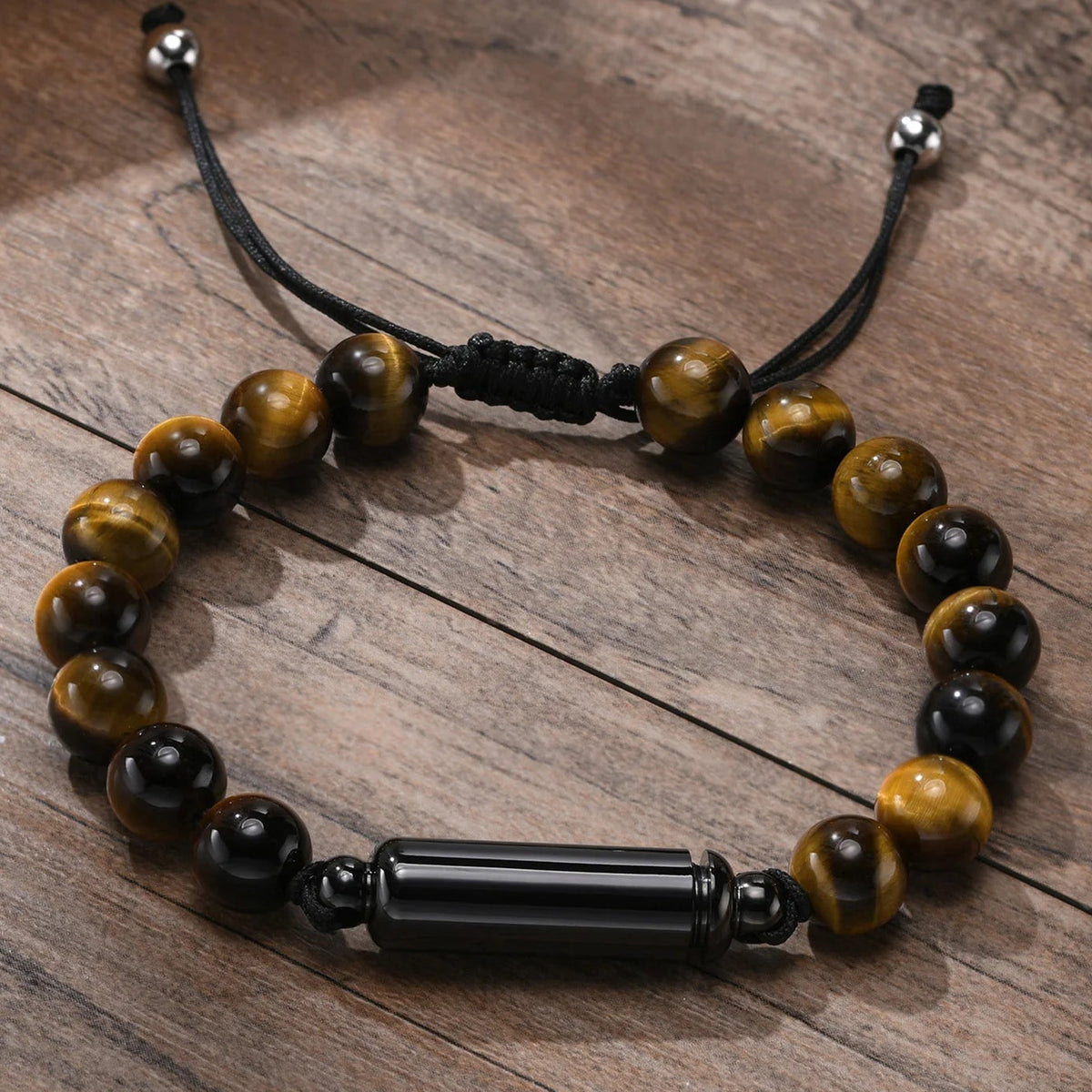 Bracelet de crémation en perles d'œil de tigre