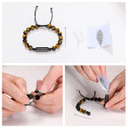 Bracelet de crémation en perles d'œil de tigre