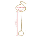 Strass Handgelenk Armband Schmuck Damen Hand- & Fingerglied Gold