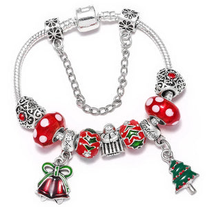 Bracelet de Noël Sapin Argent