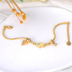 Bracelet de Protection avec Main de Fatma et Oeil Bleu or