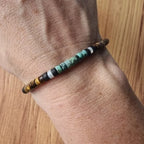 Brățară de Protecție din Pietre Naturale Ochi de Tigru și Amazonit 