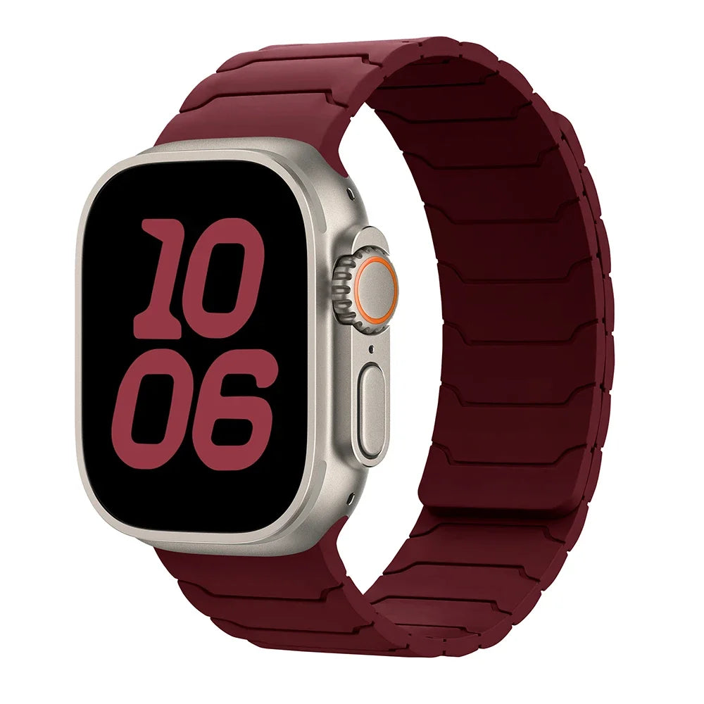 Magnetisches Ersatzarmband für Apple Watch in Rot
