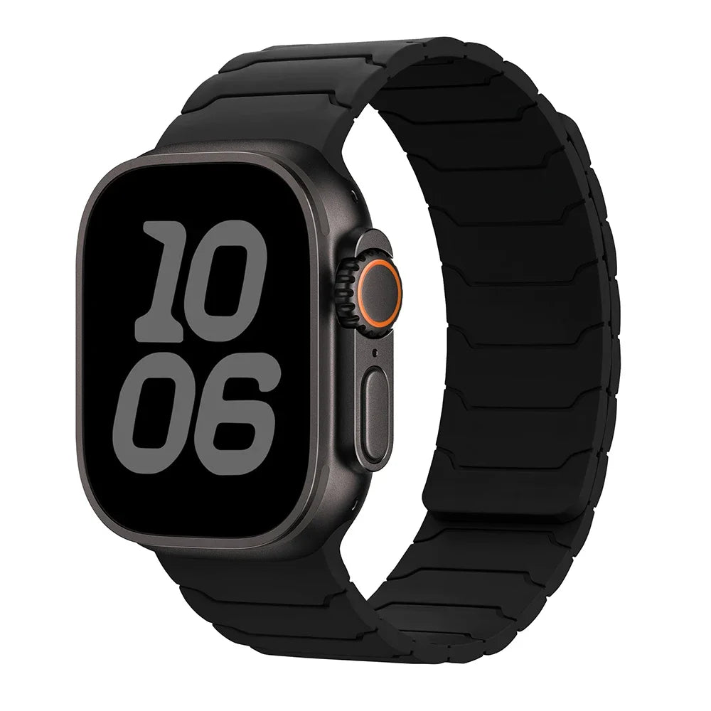 Magnetisches Ersatzarmband für Apple Watch in Schwarz