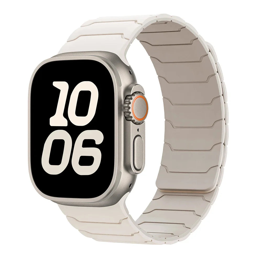 Magnetisches Ersatzarmband für Apple Watch in Weiß