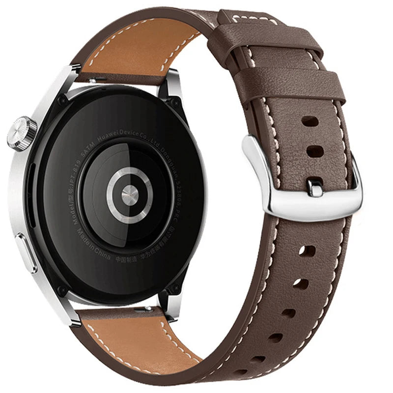 Ersatz-Lederarmband in Braun für Google Pixel Watch 1, 2, 3, 4, 41mm, 45mm