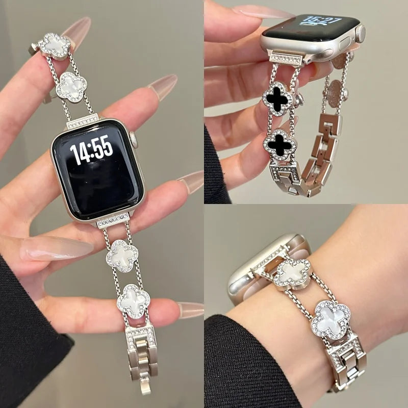 Ersatzarmband für Apple Watch - Kleeblatt-Design