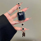 Ersatzarmband für Apple Watch - Kleeblatt-Design Roségold