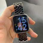 Erstatningsrem til Apple Watch i rustfrit stål - til kvinder sort