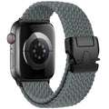 Bracelet de remplacement pour Apple Watch en corde de parachute gris