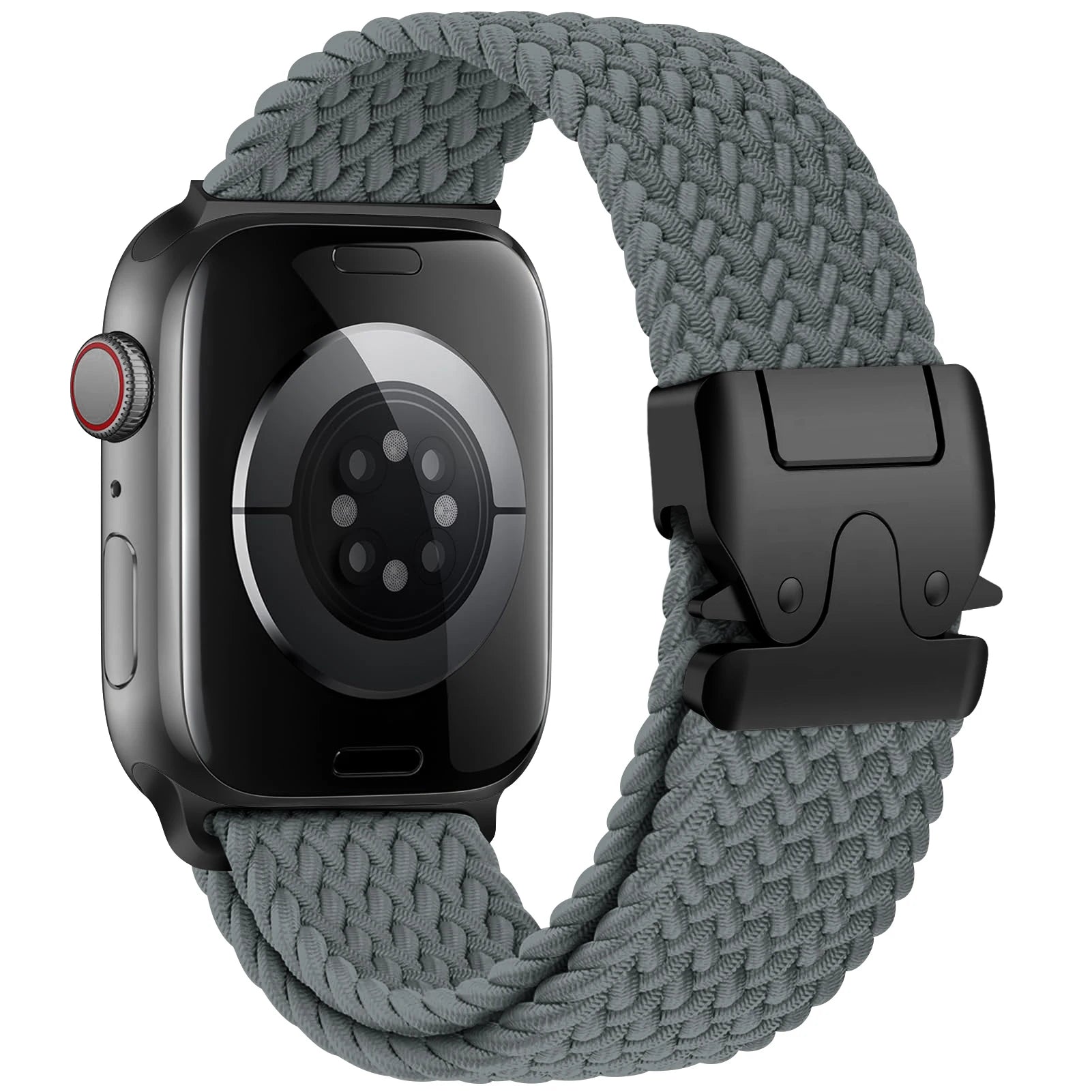 Bracelet de remplacement pour Apple Watch en corde de parachute gris