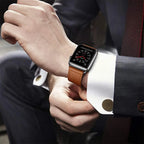 Udskiftningsrem til Apple Watch i læder til kvinder og mænd i brun