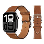 Udskiftningsrem til Apple Watch i læder til kvinder og mænd i brun