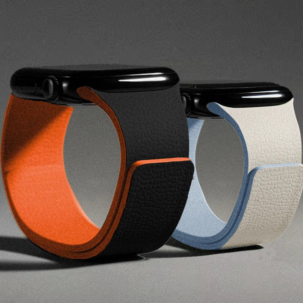 Bracelet de remplacement pour Apple Watch en silicone magnétique 