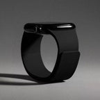 Bracelet de remplacement pour Apple Watch en silicone magnétique noir