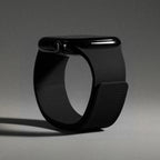 Bracelet de remplacement pour Apple Watch en silicone magnétique noir