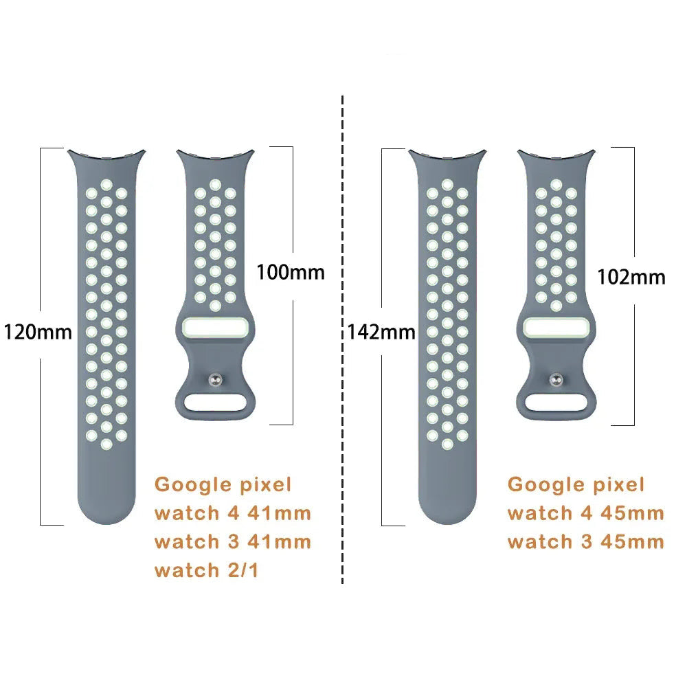 Bracelet de remplacement pour Google Pixel Watch 1, 2, 3, 4 41mm 45mm 