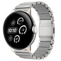 Edelstahlarmband für Google Pixel Watch 3, 4, 45mm Silber