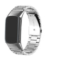 Bracelet en acier pour montre Fitbit Charge 5, Charge 6 argent