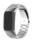 Bracelet en acier pour montre Fitbit Charge 5, Charge 6 argent