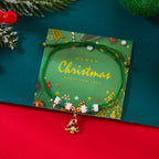 Bracelet en Corde avec Pendentif de Noël sapin vert