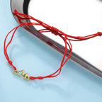 Virvės apyrankė su kalno pakabuku moterims arba vyrams raudona