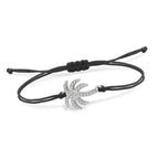 Bracelet en Corde Palmier en Strass